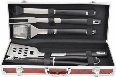 MASTER GRILL MG114 / Sada příslušenství ke grilu / 5 kusů / kufřík