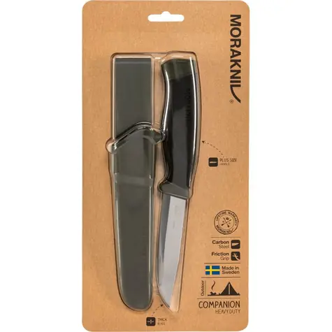 Morakniv Companion Heavy Duty černá / Outdoor nůž / nerezová ocel / čepel 10.4 cm / plastové pouzdro