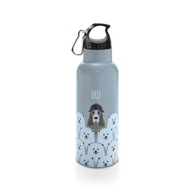 Iris Barcelona Dětská nerezová termolahev Friends 500 ml šedá