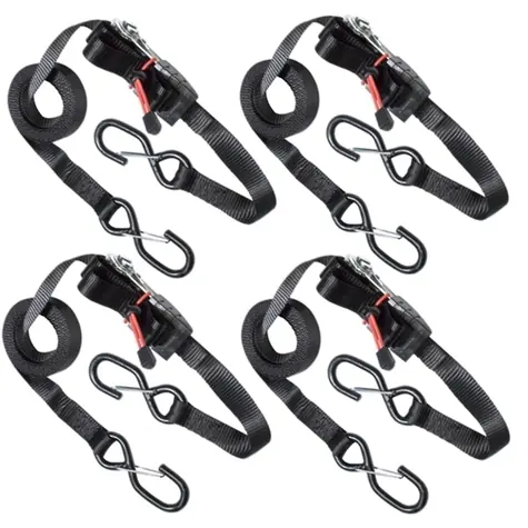 Master Lock 3056EURDAT Set 4 ks upínací popruhy s ráčnou a háčky - 425 cm