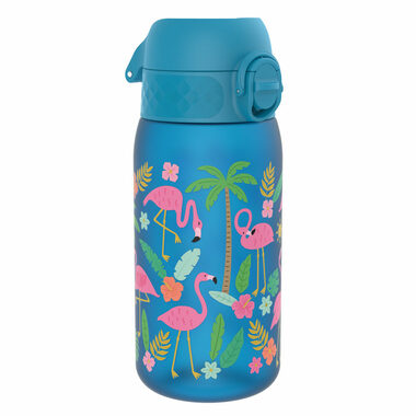 ion8 Leak Proof Dětská láhev Flamingos modrá 350 ml