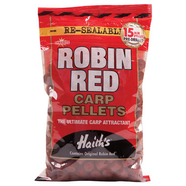 Dynamite Baits Pelety Robin Red Pre-Drilled Pellets 900g 15mm