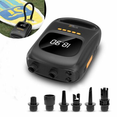 Technaxx TX-266 Bateriový vzduchová pumpa SUP s funkcní powerbanky / 350L|m / 120 W / 7500 mAH