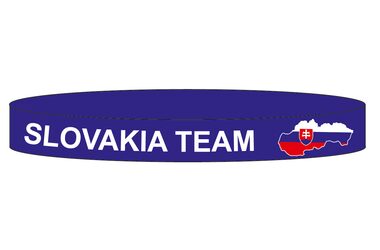 SPORTTEAM Silikonový náramek SPORTTEAM® Slovenská Republika 2 modrá