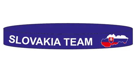 SPORTTEAM Silikonový náramek SPORTTEAM® Slovenská Republika 2 modrá