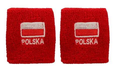 SPORTTEAM Potítko pletené Polsko 2 kusy