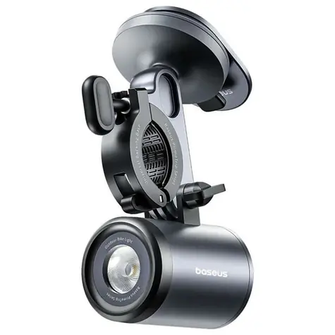 Baseus C12569000121-00 Magnetický držák na kolo s LED světlem černá