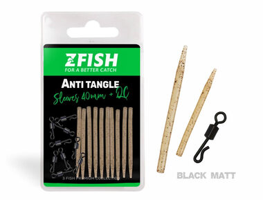 Zfish Převlek s obratlíkem Anti Tangle SET Sleeves 40mm + QC 10ks