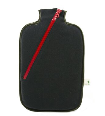 Hugo Frosch Eco Classic Comfort Termofor se softshellovým obalem na zip – černá