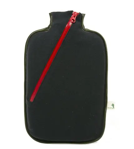 Hugo Frosch Eco Classic Comfort Termofor se softshellovým obalem na zip – černá