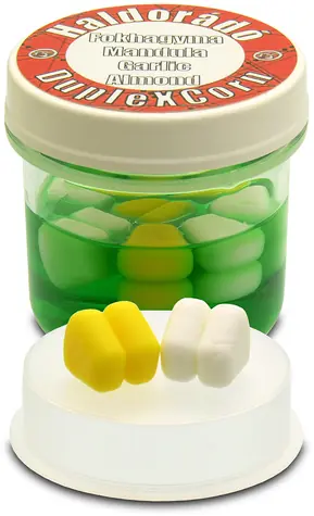 Haldorádó Umělá kukuřice DupleXCorn 8ks 10mm Česnek/Mandle