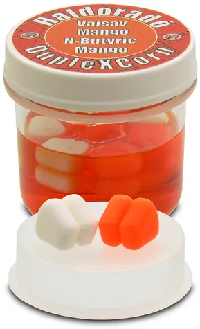 Haldorádó Umělá kukuřice DupleXCorn 8ks 10mm Kyselina máselná/Mango