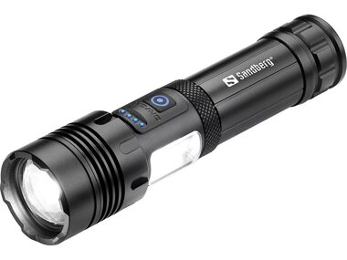 Sandberg Survivor 7in1 Torch multifunkční svítilna černá / powerbanka 5000 mAh / IPX4 / USB-C