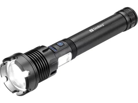 Sandberg Survivor 7in1 Torch multifunkční svítilna černá / powerbanka 10000 mAh / IPX4 / USB-C & USB-A