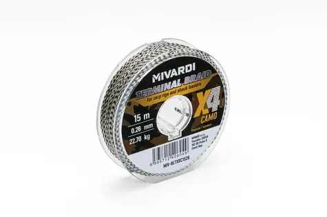 Mivardi Šňůrka Terminal X4 Braid Camo 15m 0,08mm