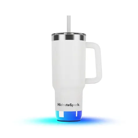 HidrateSpark PRO 2 Tumbler nerezová láhev 887 ml bílá
