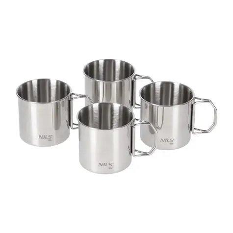NILS Camp NC1762 / Kempingová sada 4 hrnků / 300 ml