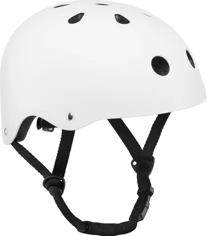 LIONELO Dětská cyklistická přilba 50-56cm bílá