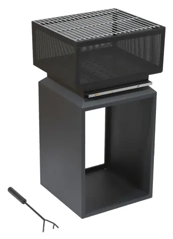Cattara Ohniště CUBE s mřížkou 74cm 