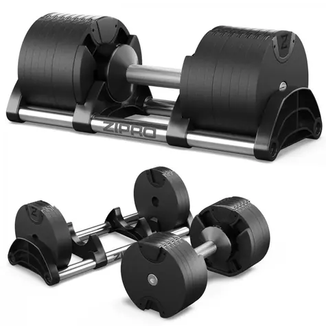 ZIPRO činky s nastavitelnou zátěží KULATÉ 36 kg