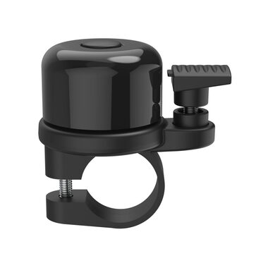 Hama AirBell černá / zvonek na kolo se skrytým držákem pro AirTag / 85 dB / průměr 2,2 cm