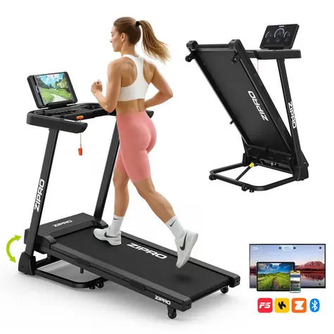 ZIPRO Luma Běžecký pás černá / max. rychlost 12 km/h / nosnost 120 kg