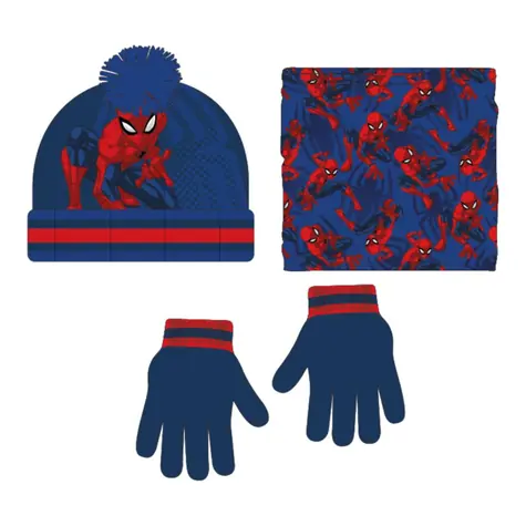 Cerdá Spiderman Dětský zimní set (čepice & nákrčník & rukavice) 