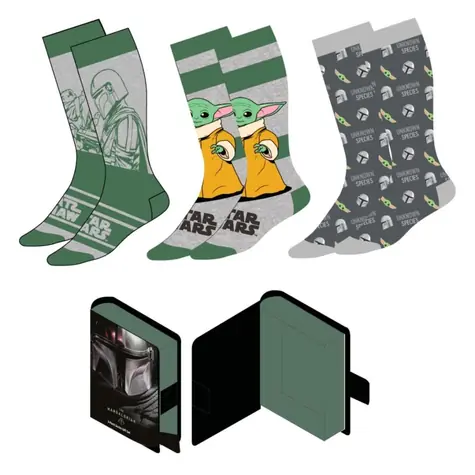 Cerdá The Mandalorian - Grogu ponožky velikost 38/45 3 páry