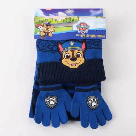 Cerdá Paw Patrol dětský zimní set (čepice & šála & rukavice) 