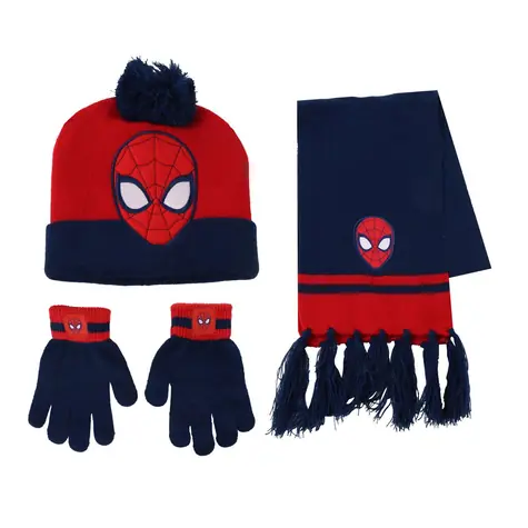 Cerdá Spiderman Dětský zimní set (čepice & šála & rukavice) 
