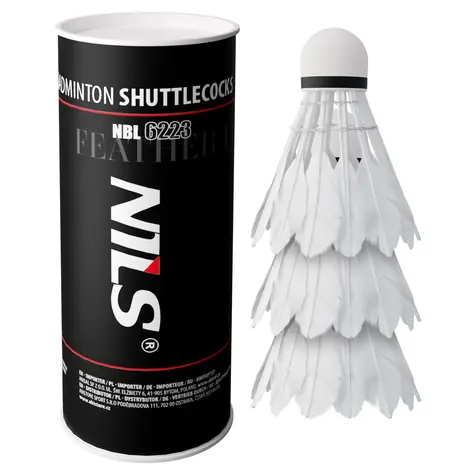 NILS NBL6223 Badmintonové míčky z peří s LED 3 ks