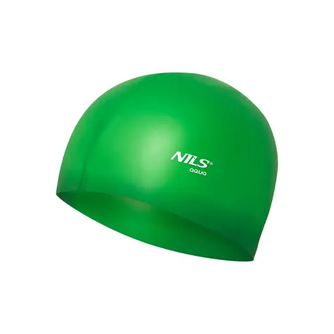 NILS Aqua NQC GR02 Silikonová čepice zelená
