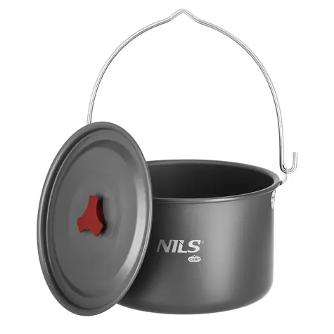 NILS Camp NC17117 Kempingový hrnec s pokličkou 4L