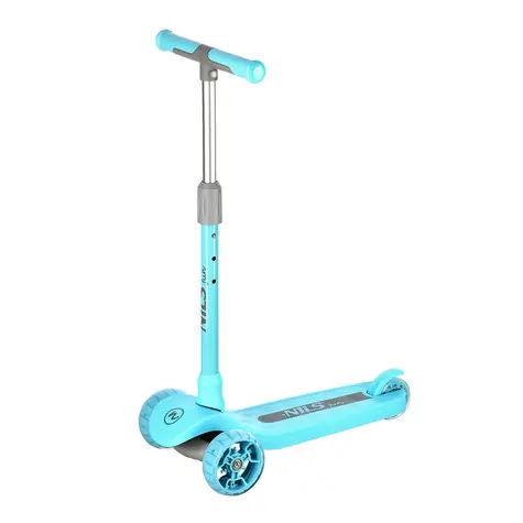 NILS Fun HLB09 LED Dětská koloběžka tyrkysová