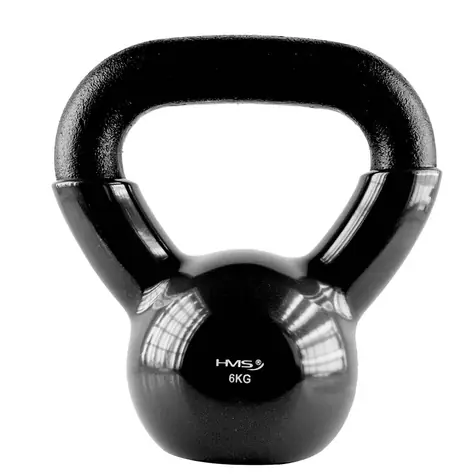 HMS KNV06 Kettlebell pokrytý vinylem 6 kg černý