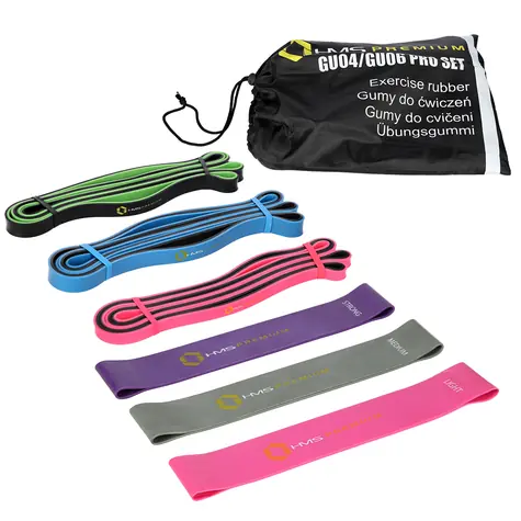 HMS Premium GU04 GU06 Set fitness gum PRO