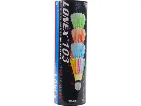 Made 18909 - Badminton košíčky 4 ks / peří se světlem 