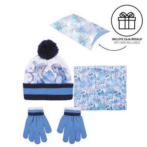 Cerdá Frozen II Dětský set čepice + nákrčník + rukavice 