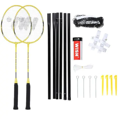 WISH Sada raket na badminton  Alumtec 4466, žlutá