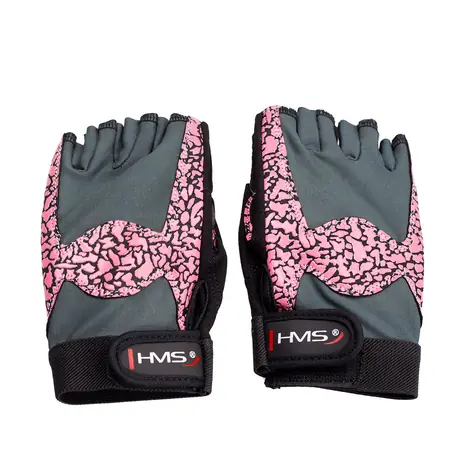 HMS FITNESS RUKAVICE RŮŽOVÉ RST03  VEL. M