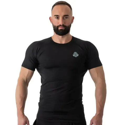 BUSHIDO RS BLACK VEL.XXL PÁNSKÉ TRÉNINKOVÉ TRIČKO RASHGUARD DBX 
