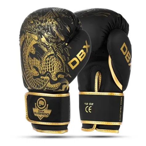 BUSHIDO GOLD DRAGON 16 OZ BOXERSKÉ RUKAVICE DBX 