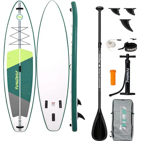 FunWater Nafukovací Paddleboard SUPFW69A 335cm zeleno-bílá / příslušenství 