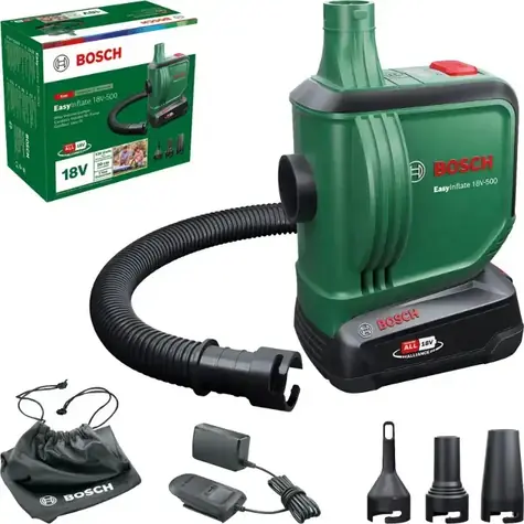 BOSCH EasyInflate 18V-500 / Aku pumpa / 1x Aku 2.0 Ah / nabíječka