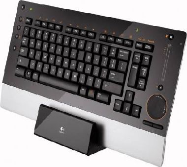 Logitech diNovo Edge / Klávesnice / Bluetooth / EN / Černo-stříbrná / výprodej