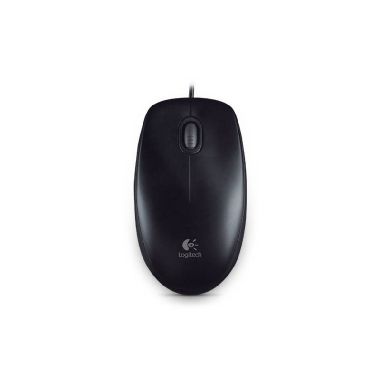 Logitech B100 černá / Drátová optická myš / USB