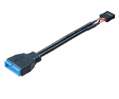 AKASA kabel redukce USB2.0 na USB3.0 / 10 cm