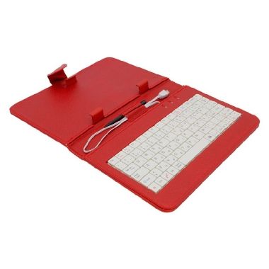AIREN AiTab Leather Case 1 pouzdro pro 7" tablet červená  / s USB klávesnicí / CZ / SK