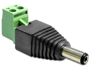 DeLock adaptér DC 2.1 x 5.5 mm samec na svorkovnici / 2 piny 