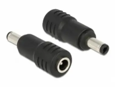 DeLock redukce pro napájecí adaptér DC 5.5 x 2.1 mm samice na DC 5.5 x 2.5 mm samec